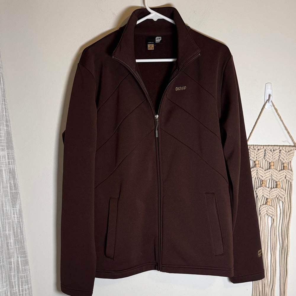 EUC Orage Men's Brown Fleece Jacket M